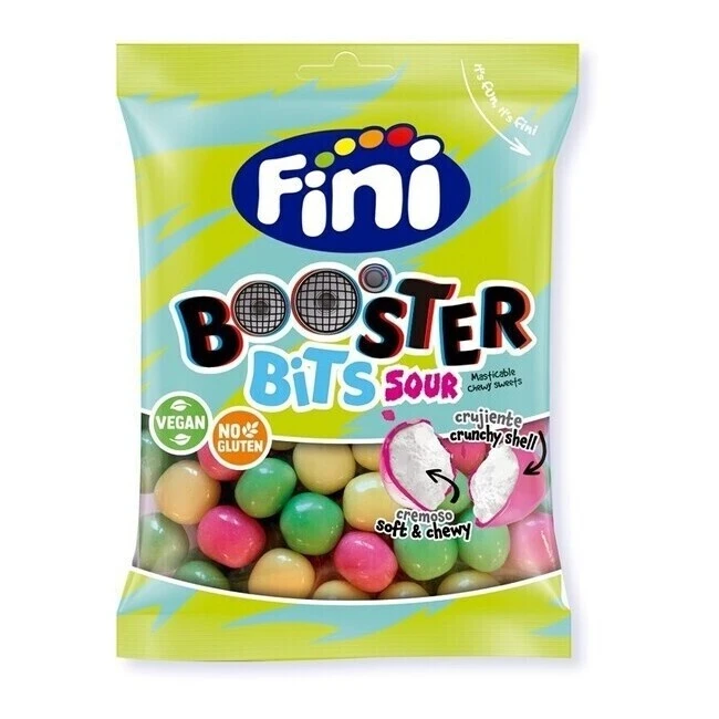 Bonbons Mous à Mâcher - Fini Booster Bits Sour - 90 Gr 1 Bonbons Mous à Mâcher - Fini Booster Bits Sour - 90 Gr