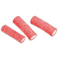 Réglisse Rouge Fraise Fourrée Au Pica Pica En Cubes - Gels Sucrés Fourrés Aux Cordes De La Jungle Fini - 90 G