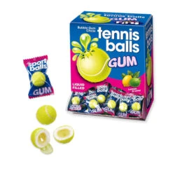 Gomme à Mâcher Balle De Tennis Remplie De Liquide - Paquet Individuel - Fini - 200 Unités