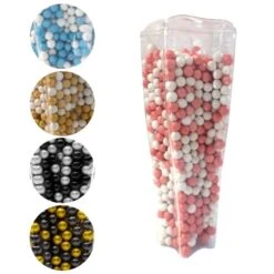 Vase De Mini-boules De Chococranche Colorées - 800 Gr