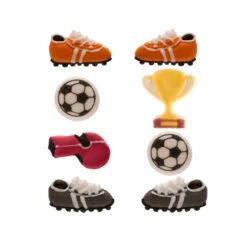 Figurines En Sucre Football - 8 Pièces
