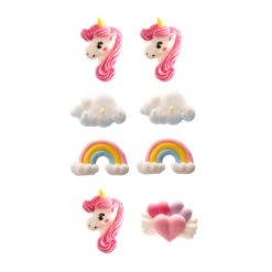Figurines En Sucre Licorne - 8 Unités