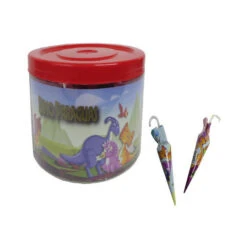 Parapluies En Chocolat Dinosaures De 9 Gr - 60 Pcs.