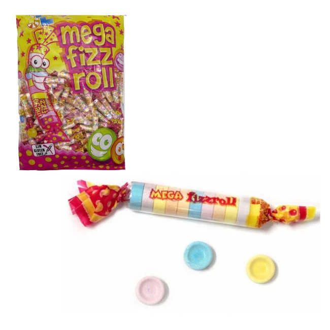 Bonbons Pour Tablettes - Mega Fizz Roll - 200 Pièces 1 Bonbons Pour Tablettes - Mega Fizz Roll - 200 Pièces