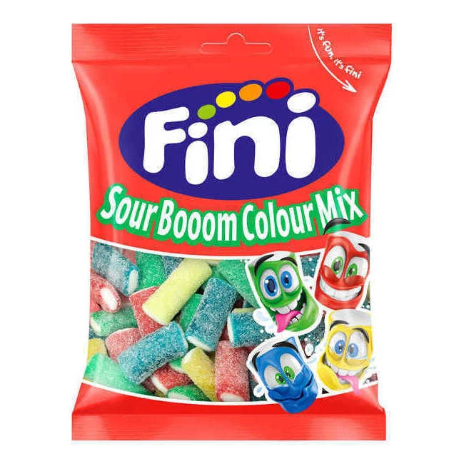 Cubes De Réglisse Colorés - Fini Sweet Gels Boom Colour Mix - 90 Gr 1 Cubes De Réglisse Colorés - Fini Sweet Gels Boom Colour Mix - 90 Gr