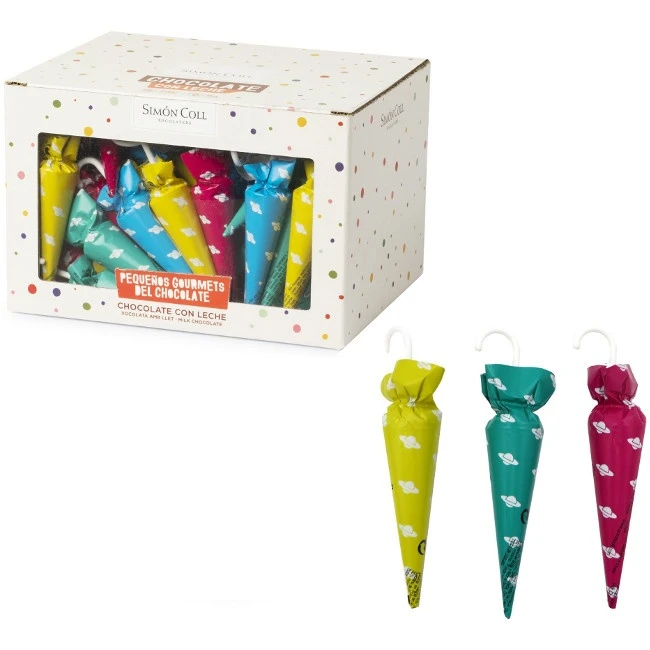 Parapluies En Chocolat Des Planètes 8 Gr - 60 Pcs. 1 Parapluies En Chocolat Des Planètes 8 Gr - 60 Pcs.