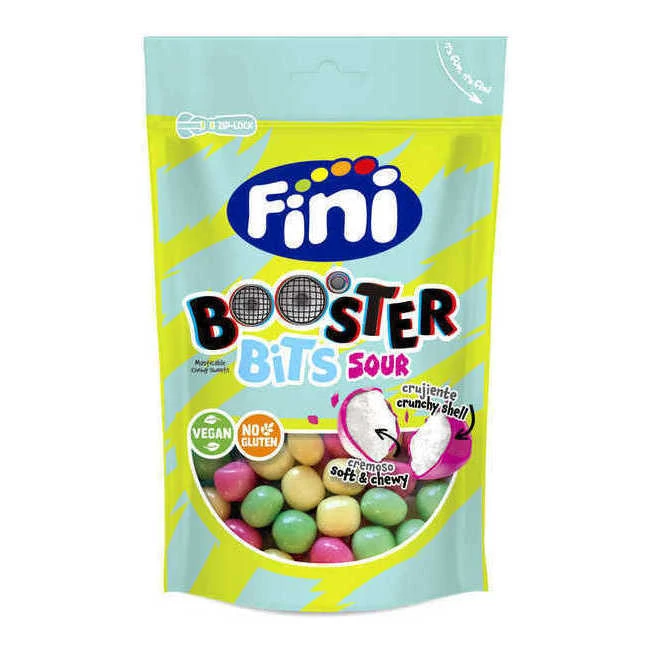 Bonbons Mous à Mâcher - Fini Booster Bits Sour - 165 Gr 1 Bonbons Mous à Mâcher - Fini Booster Bits Sour - 165 Gr