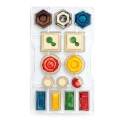 Moule Pour Figures Géométriques En Chocolat 20 X 12 Cm - Decora - 14 Cavités