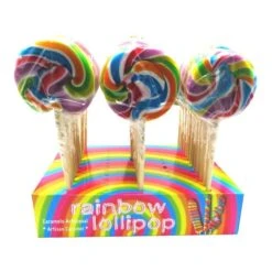 Sucettes Rondes Colorées 50 Gr - 40 Unités