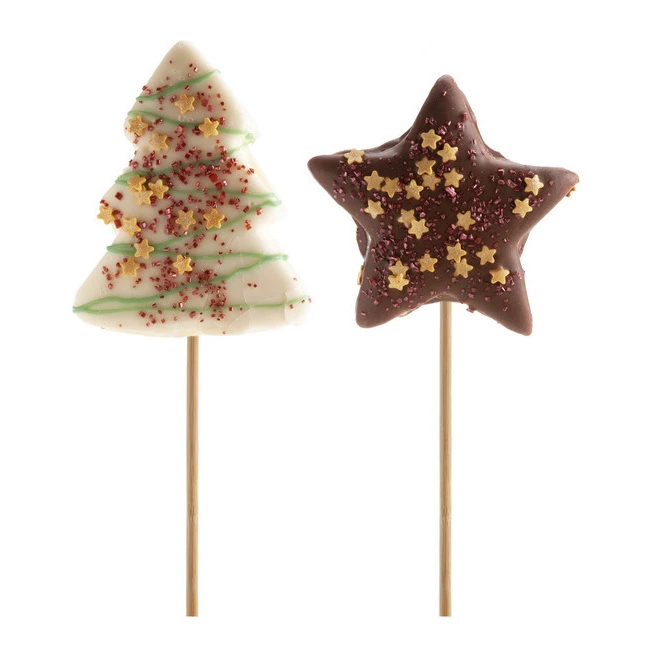 Sucette De Noël En Forme De Nuage Et Chocolat 30 Gr - Dekora - 1 Unité 1 Sucette De Noël En Forme De Nuage Et Chocolat 30 Gr - Dekora - 1 Unité