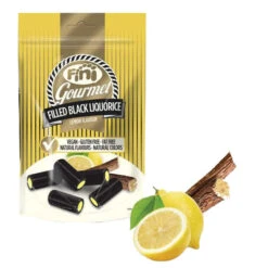 Réglisse Noire Fourrée Au Citron Gourmet - Fini - 180 G