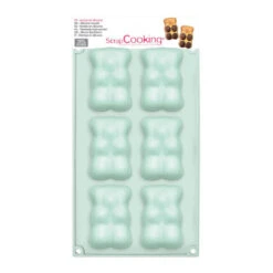 Moule à Ours En Peluche 30,2 X 17,6 Cm - Scrapcooking - 6 Cavités