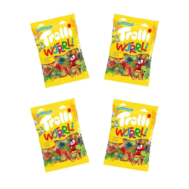 Sachet De Vers Colorés 10 Gr - Paquet Individuel - Trolli - 1 Unité 1 Sachet De Vers Colorés 10 Gr - Paquet Individuel - Trolli - 1 Unité