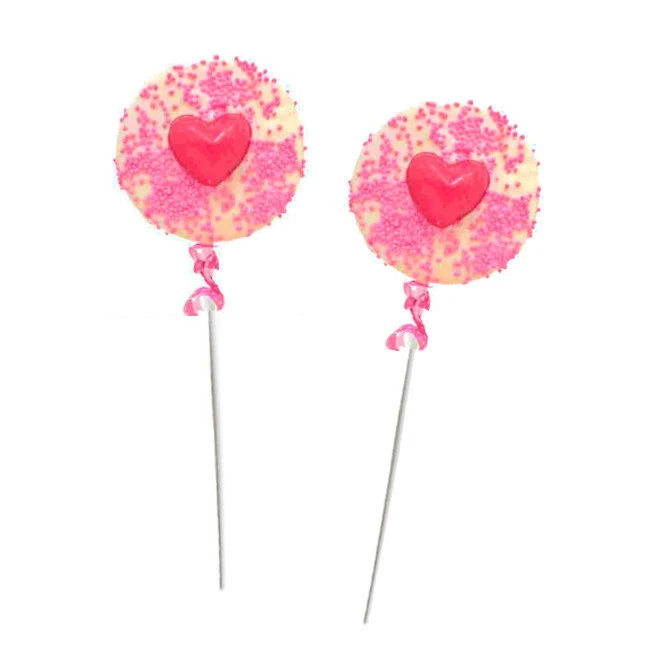 Sucette De Chocolat Blanc Et Nuage Avec Coeur 30 Gr - 1 Unité 1 Sucette De Chocolat Blanc Et Nuage Avec Coeur 30 Gr - 1 Unité