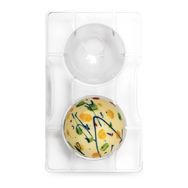 Moule Pour Sphères Avec Base En Chocolat 20 X 12 Cm - Decora - 2 Cavités 1 Moule Pour Sphères Avec Base En Chocolat 20 X 12 Cm - Decora - 2 Cavités