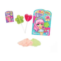 Sweet Lilly Lollipop Avec Poudre Sucrée Aux Saveurs Assorties 13 G - 1 Pièce