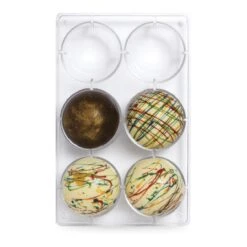 Moule Pour Sphères En Chocolat 27,5 X 17,5 Cm - Decora - 6 Cavités