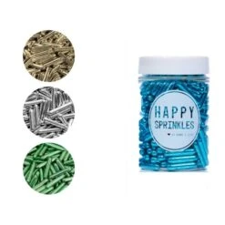 90 G Bâ Bâ Bâ Bâ Bâ Bâtonnets D'éclats Métalliques - Happy Spr Spr Spr Spr Spr Sprinkles