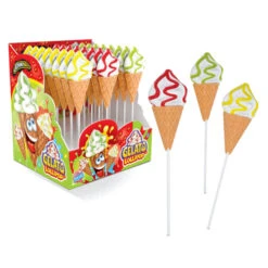 Sucettes En Forme De Crème Glacée 20 G - 25 Pcs.