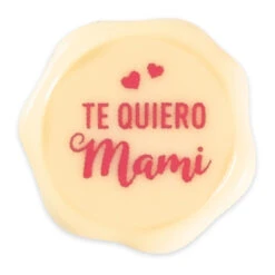 Panneau "Je T'aime Maman" En Chocolat Blanc - Dekora - 96 Unités