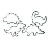 Découpeur De Dinosaures En Fer Blanc - Scrapcooking - 4 Pcs.
