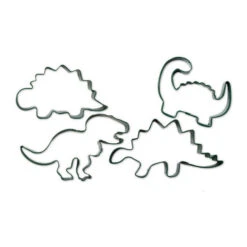 Découpeur De Dinosaures En Fer Blanc - Scrapcooking - 4 Pcs.