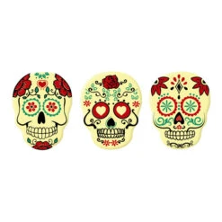 Crânes De Catrina En Chocolat Blanc - 120 Unités