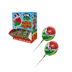 Sucettes Rondes Aromatisées à La Pastèque Avec Graines - Fini - 100 Unités