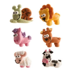 Figurines En Sucre D'animaux De La Ferme - Dekora - 48 Unités