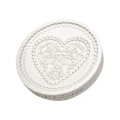 Moule à Coeur En Silicone Dentelle 7 Cm - Katy Sue Mould